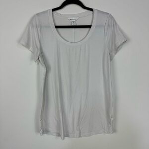 Athleta White Short Sleeve Top Workout Gym Running